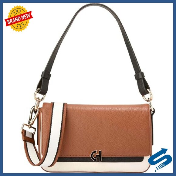 Mini Leather Crossbody Bag with Adjustable Strap & Interior Pockets